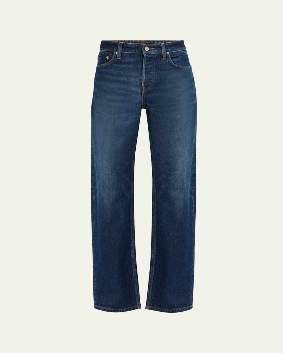 Alida Mid-Rise Loose Bowed Jeans